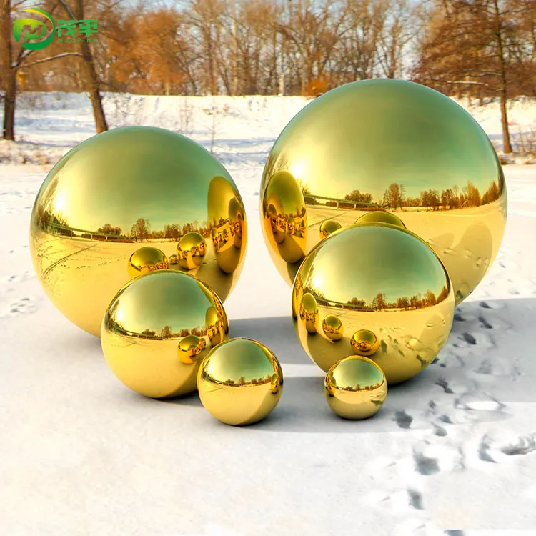 Gold Boutique Stainless Steel Hollow Sphere
