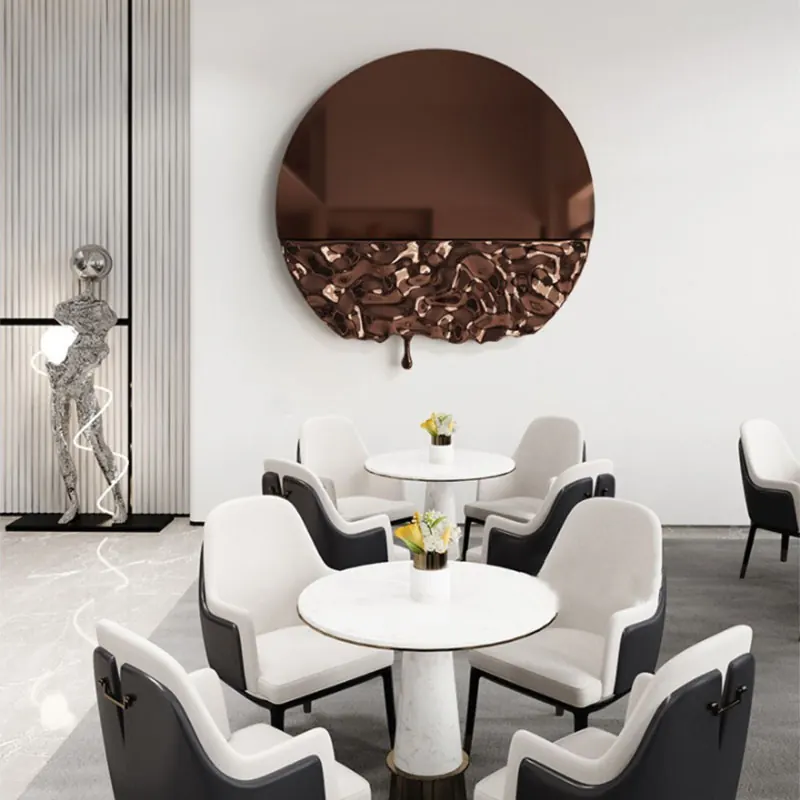 Water Ripple Wall Stainless Steel Sculpture
