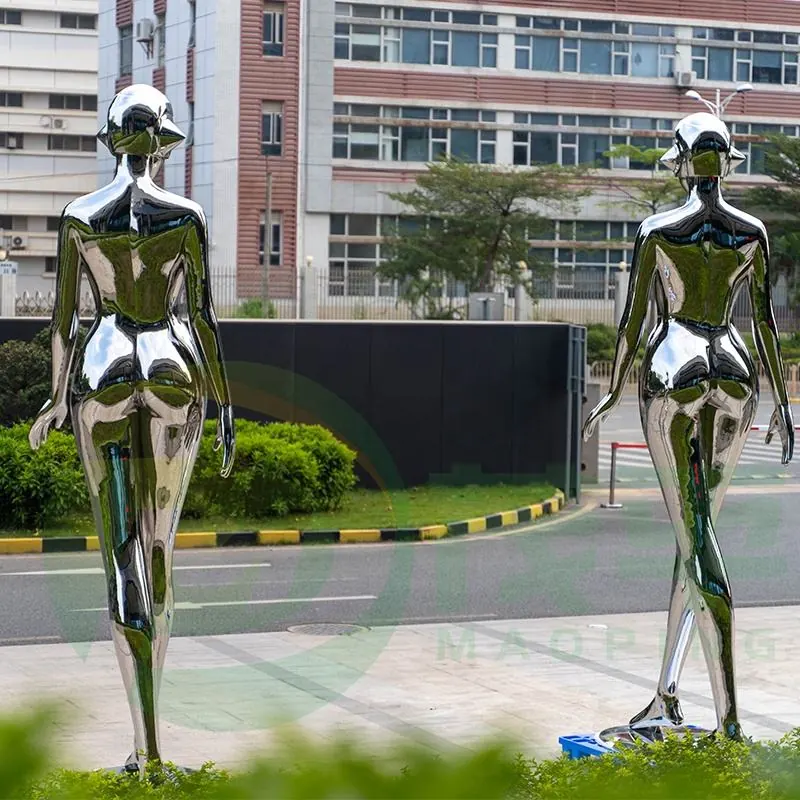 Woman Stainless steel sculpture