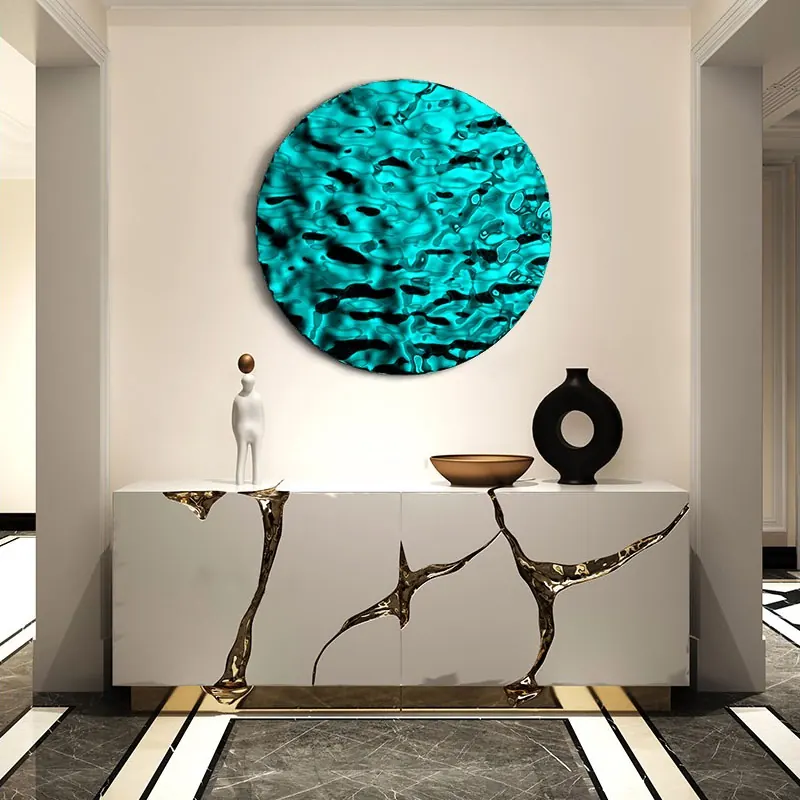 Round Pleated Wall Sculpture