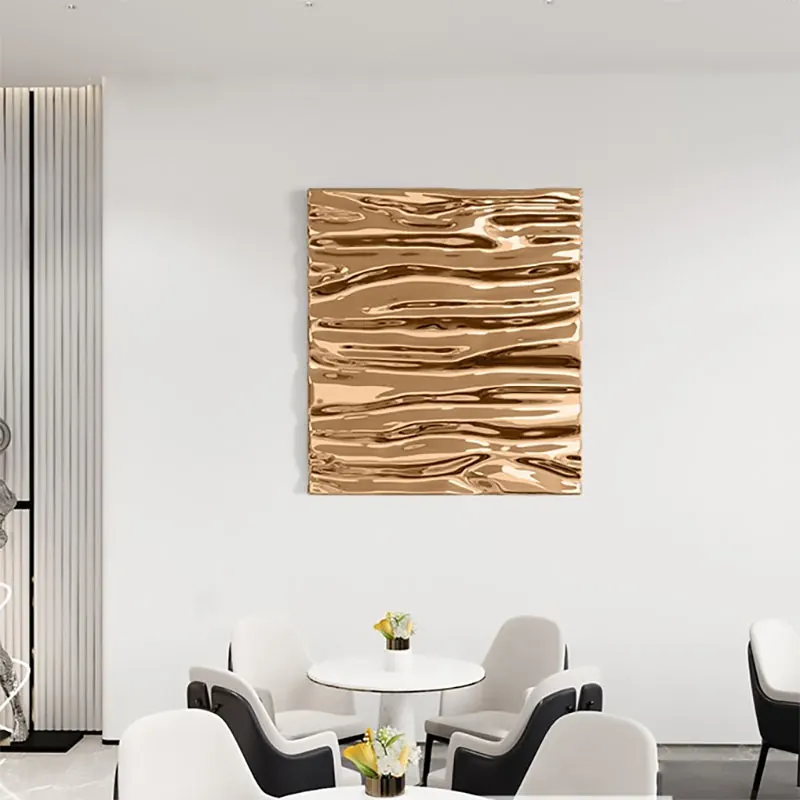 Corrugated Metal Wall Sculpture