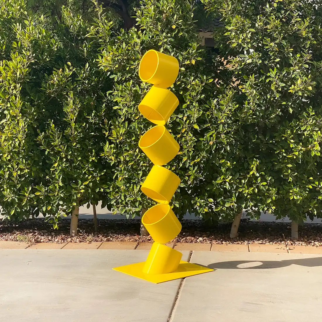 Abstract Cup Folding Stainless Steel Sculpture