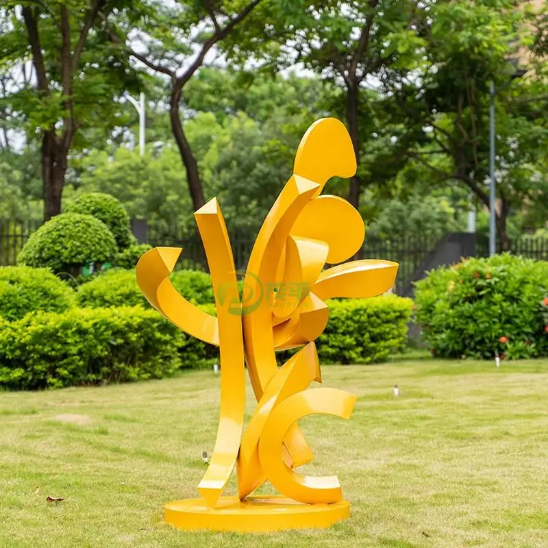 Abstract Metal Stainless Steel Sculpture