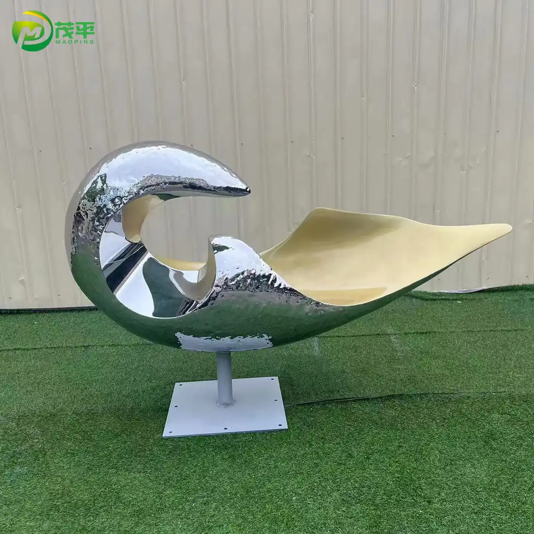 Abstract Check Mark Sculpture