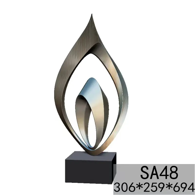 Abstract Stainless Steel Ornaments—SA48