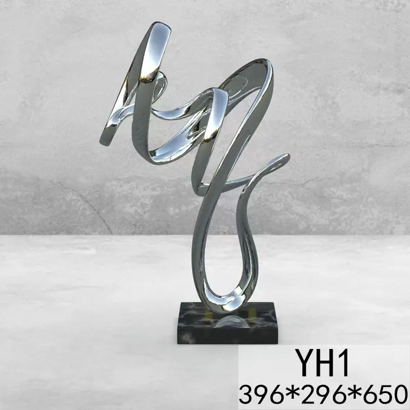 Abstract Stainless Steel Ornaments—YH1