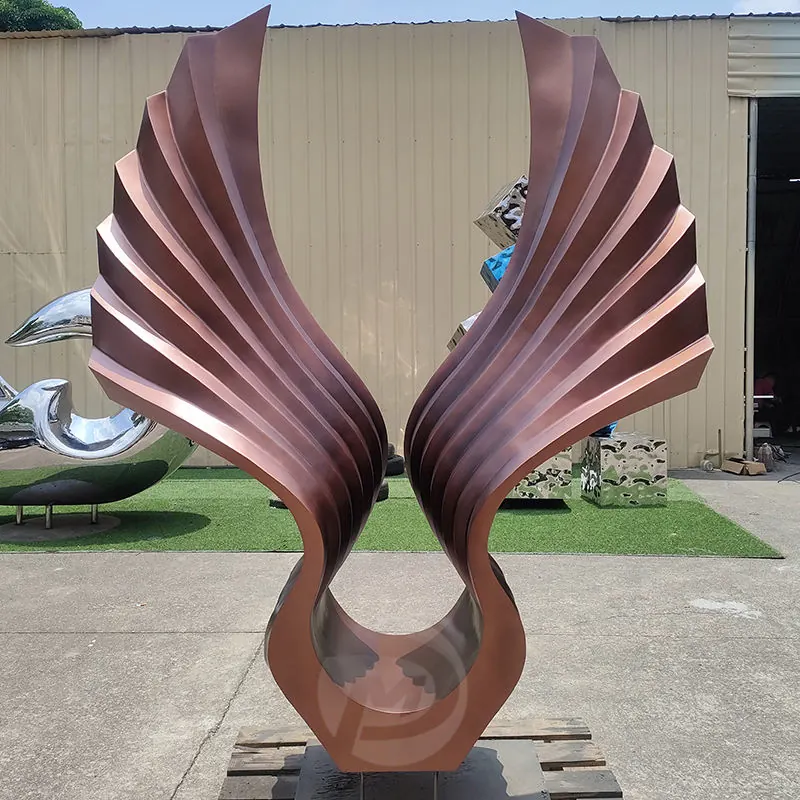 Angel Wings Stainless Steel Sculpture