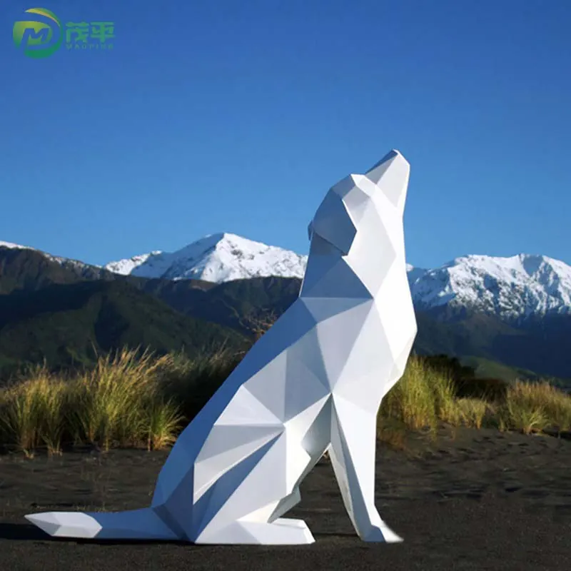 Geometric Animal Stainless Steel Sculpture