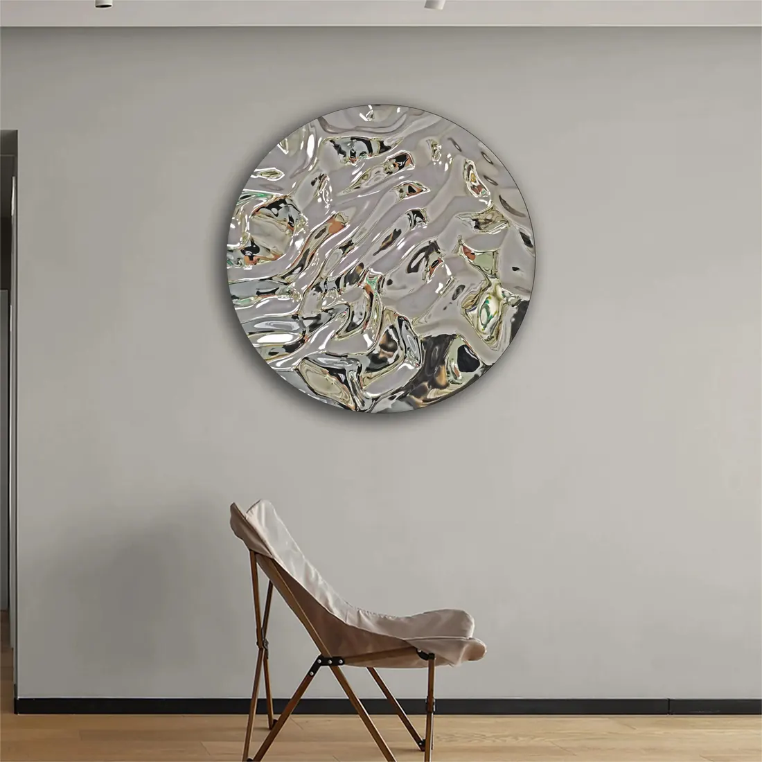 Art Luxury Steel Metal Wall Decoration Stainless
