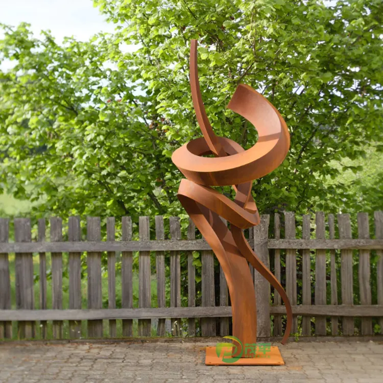 Custom Abstract Corten Steel Sculpture