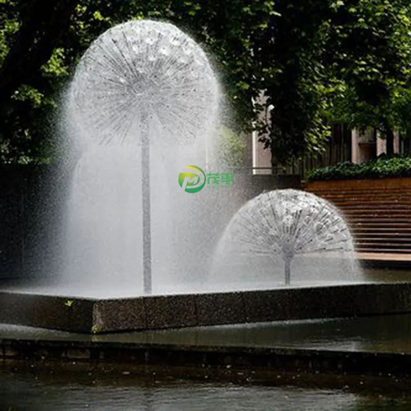 Dandelion Fountain Stainless Steel Sculpture