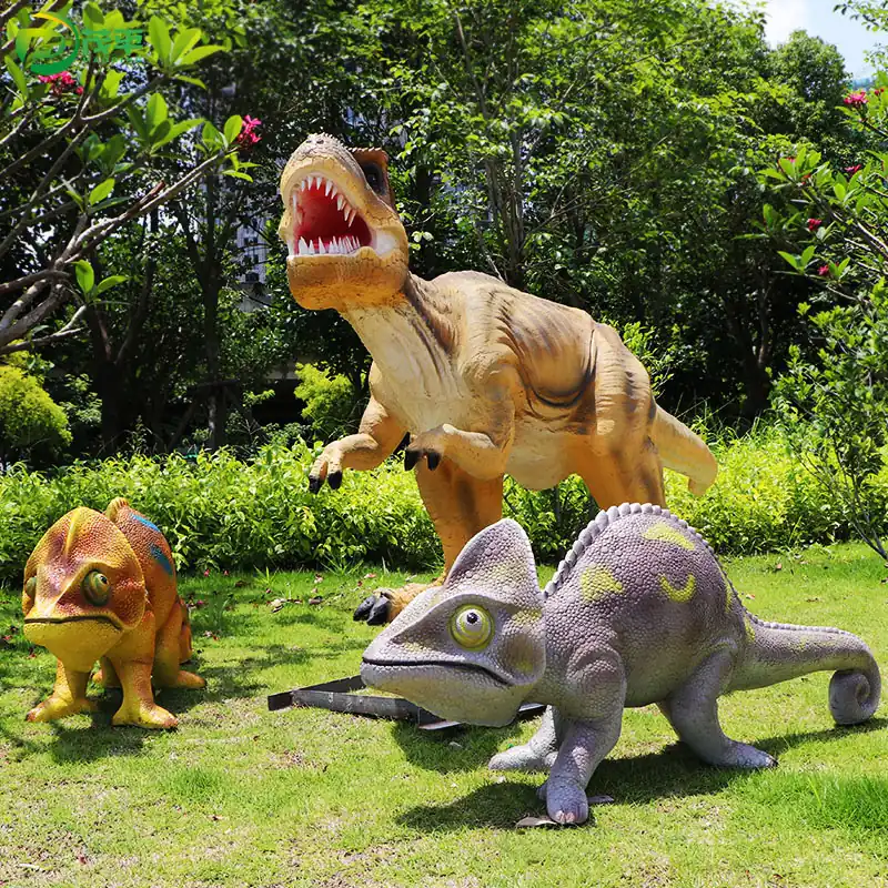 Fiberglass dinosaur sculpture