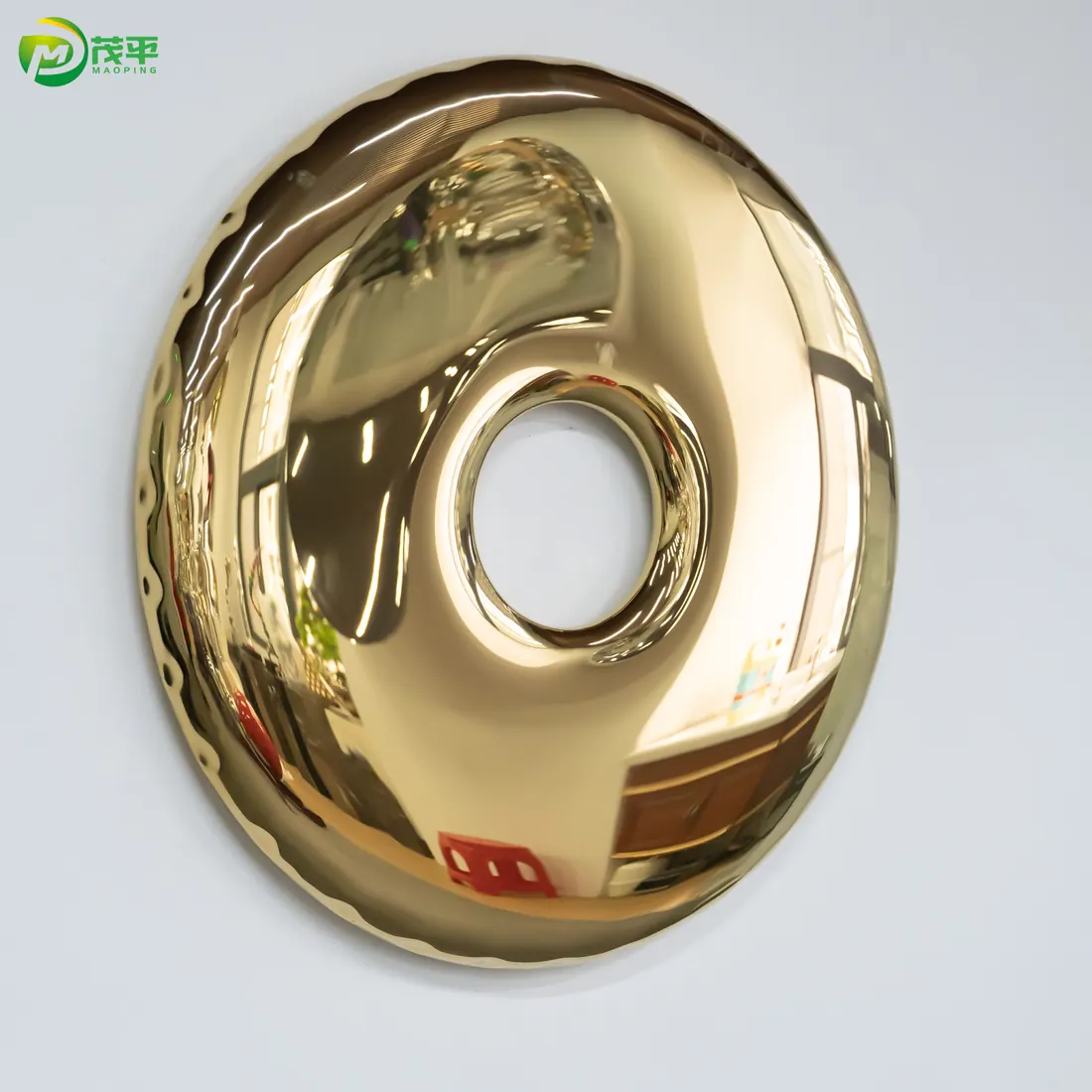 Gold donut wall decoration