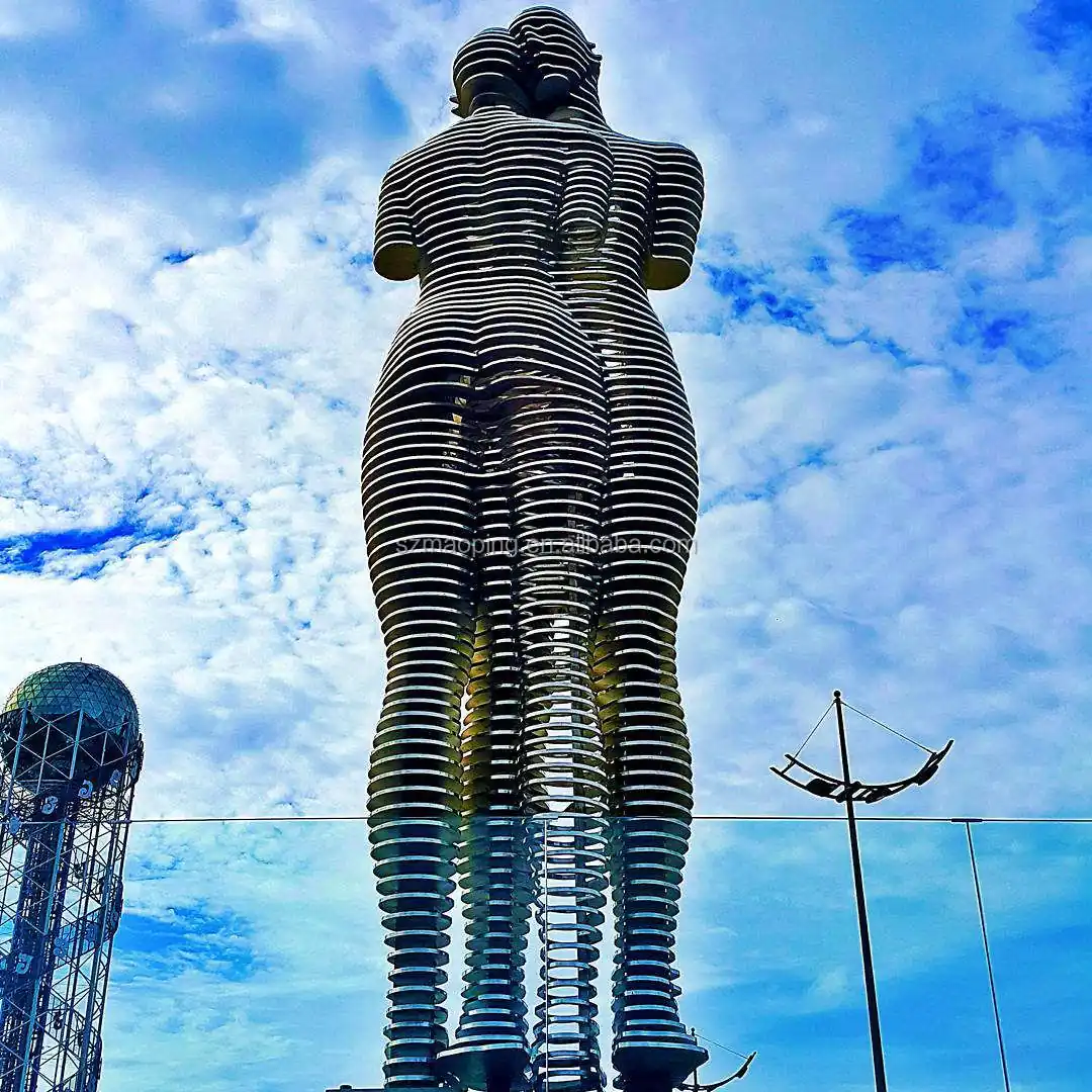 Figure Dynamic Stainless Steel Sculpture