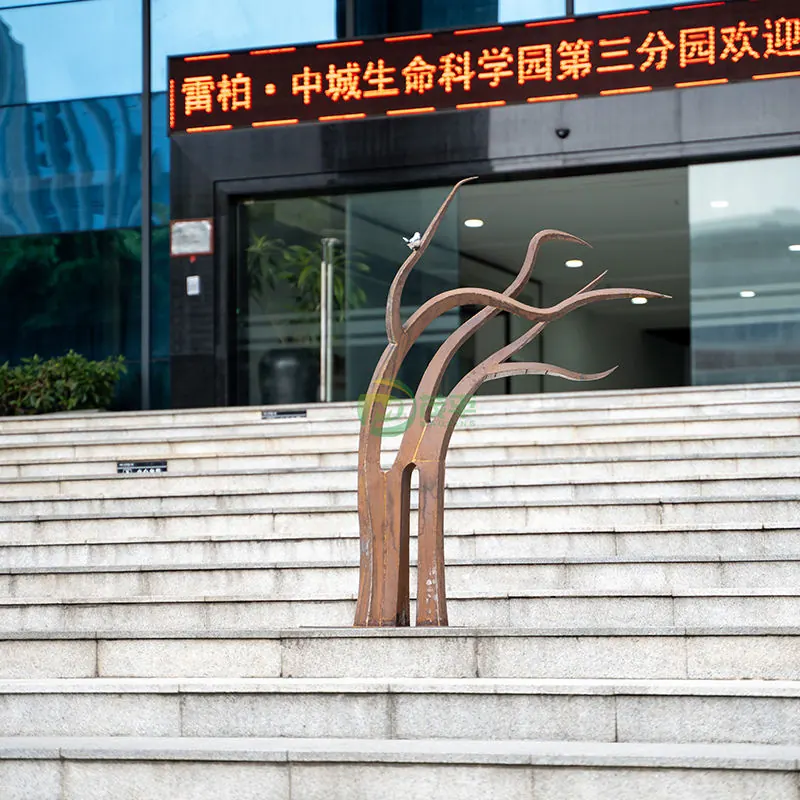 Garden Branch Corten Steel Sculpture