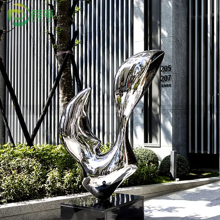 Garden Decoration Modern Mirror Stainless Steel Sculpture