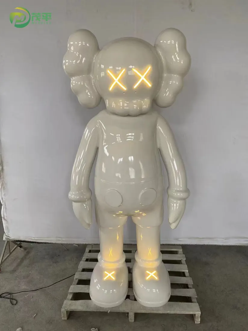 KAWS Cartoon Animation Fiberglass Sculpture