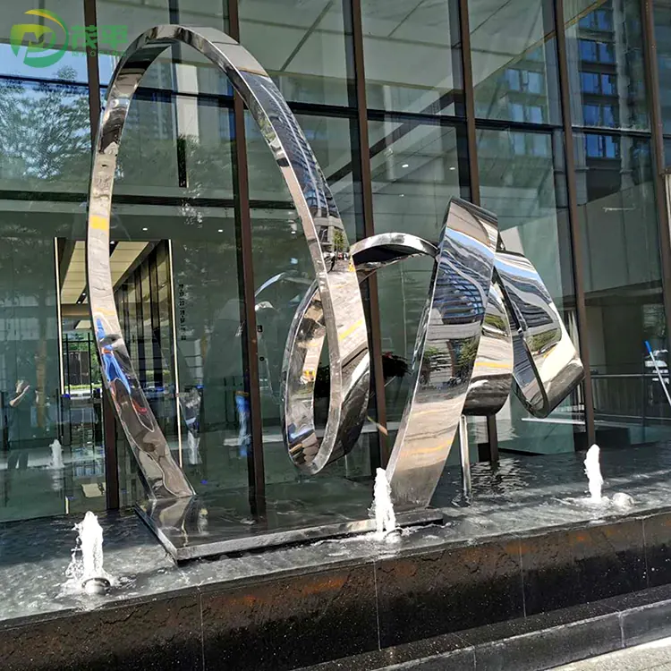 Large Outdoor Abstract Stainless Steel Sculpture