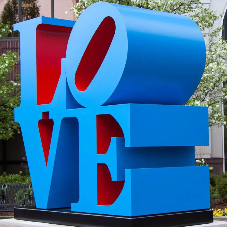 Letter Love Stainless Steel Sculpture