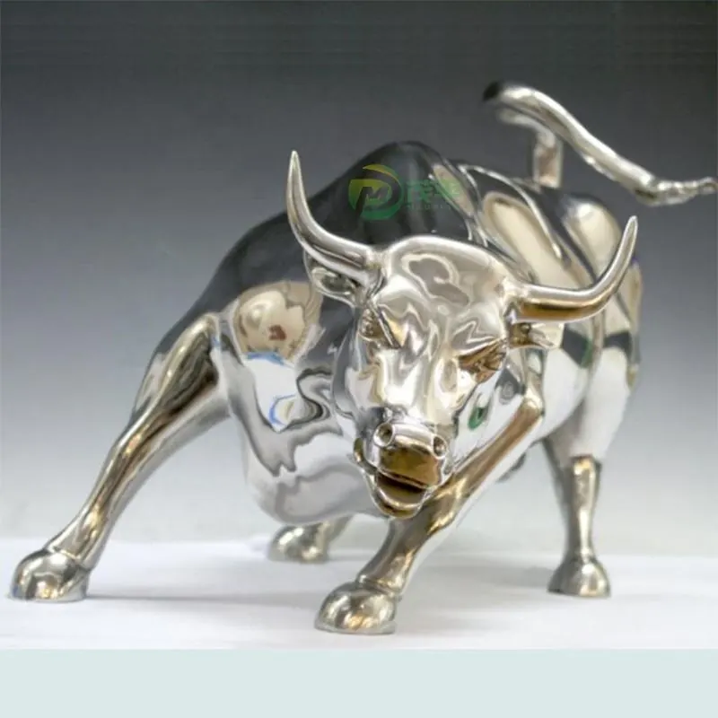 Metal Bull Stainless Steel Sculpture