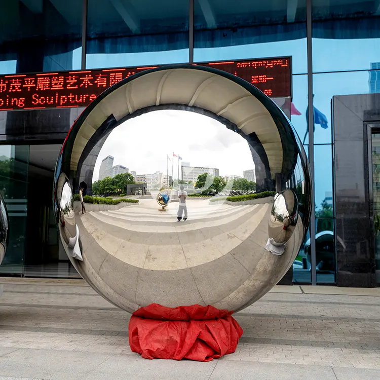 Mirror Stainless Steel Hollow Sphere Large Ball