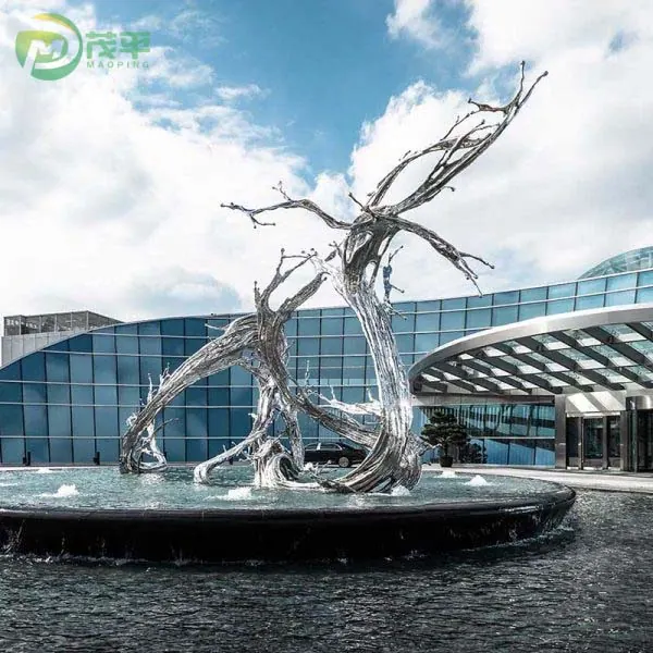 Stainless Steel Water Splash Sculpture