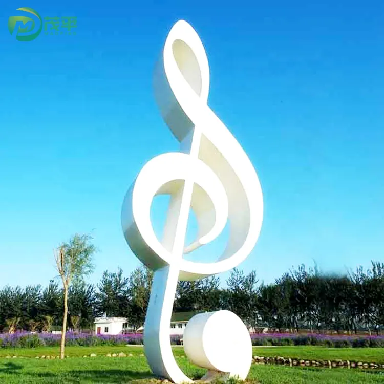 Music Note Metal Sculpture