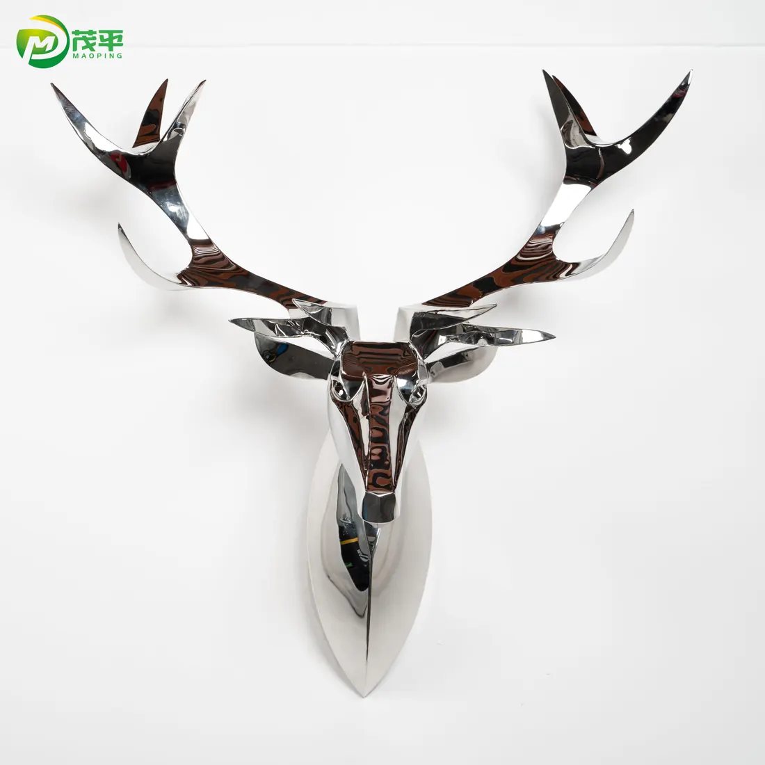 Deer Head Stainless Steel Wall Decoration