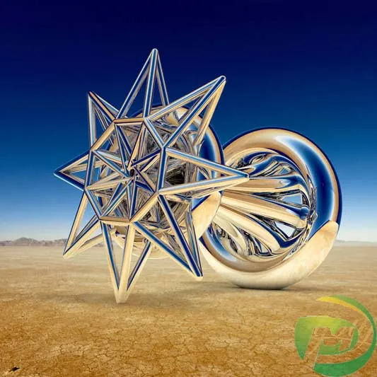 Polished Stainless Steel Ring Sculpture