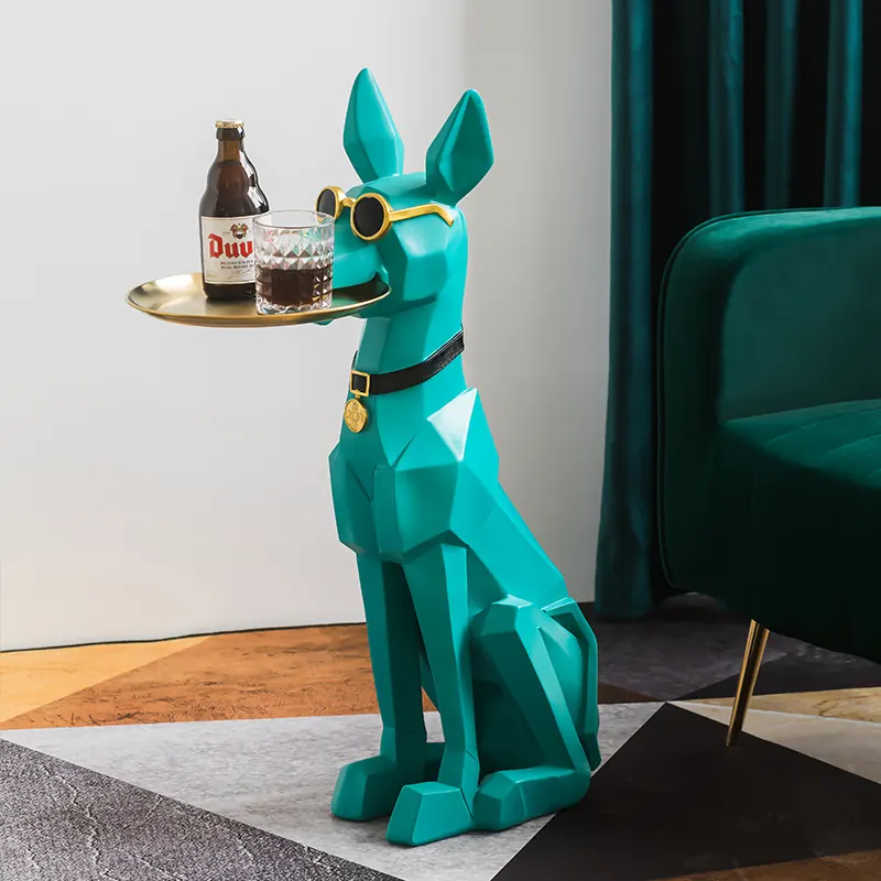 Sunglasses Dog Fiberglass Sculpture