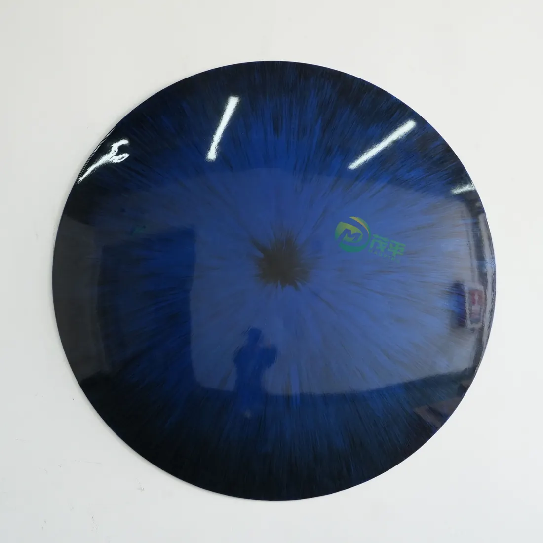 Blue Convex Stainless Steel Wall Decoration