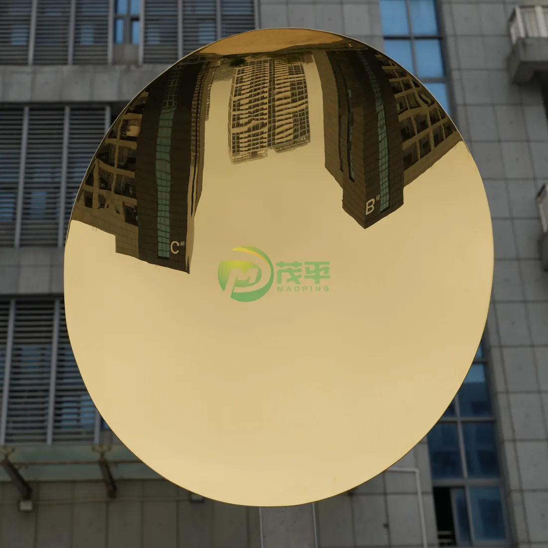 Oval Wall Decoration Stainless Steel Sculpture