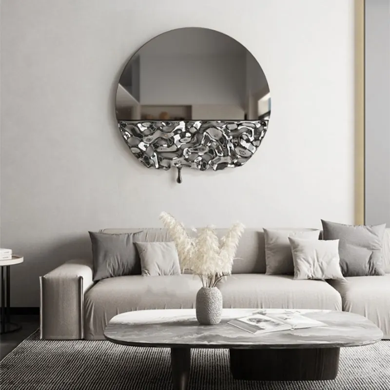 Water Ripple Wall Stainless Steel Sculpture
