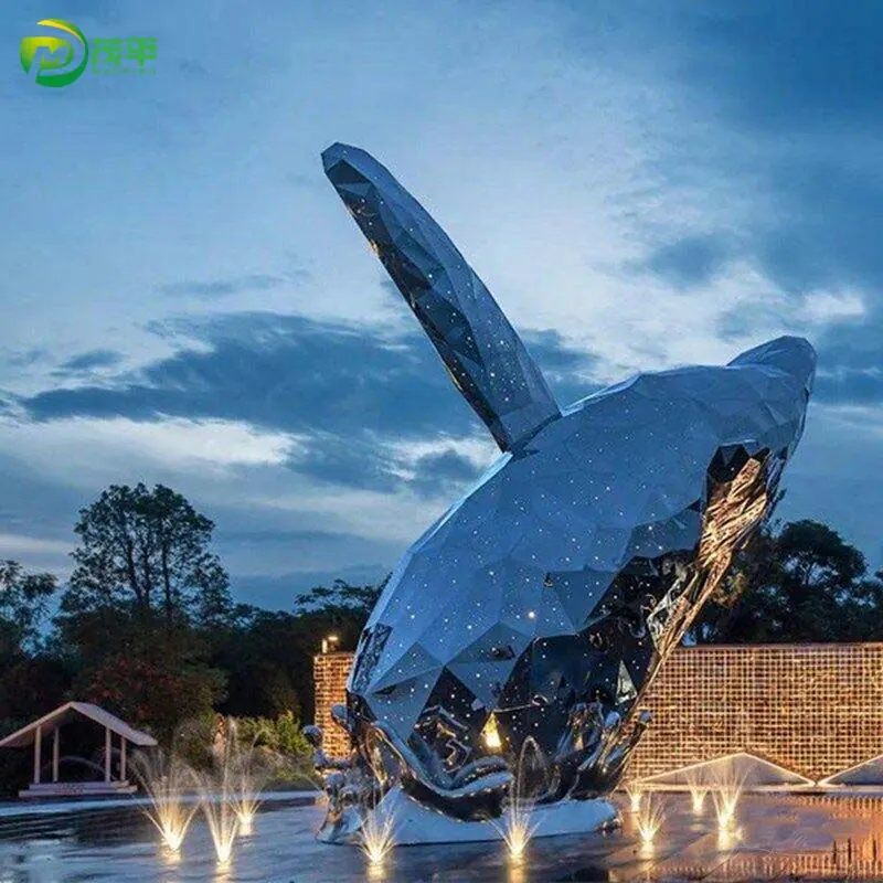 Metal Whale Sculpture