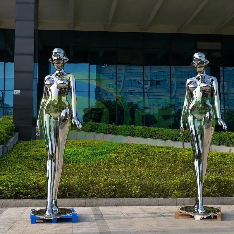 Woman Stainless steel sculpture