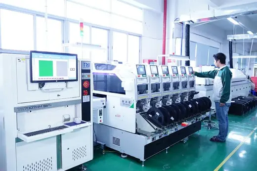 High speed SMT placement machine running a module panel