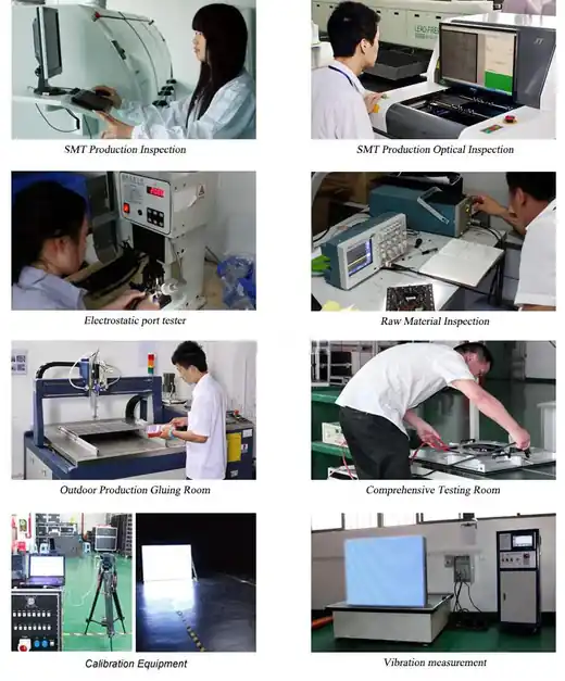 Quality control inspection of a lit module before it is released to assembly