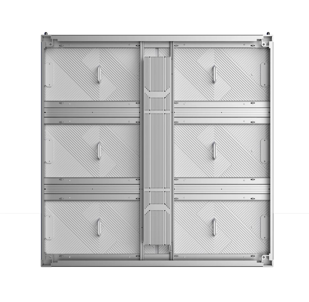 Front service outdoor fixed LED screen cabinet with die-cast aluminium module chassis