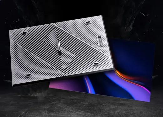 Outdoor fixed LED screen module detail with UV-proof SMD three-in-one lamps