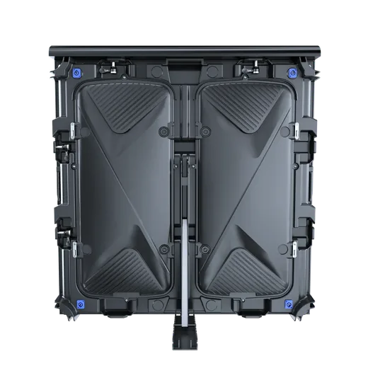 Side view of the perimeter LED screen showing slim profile and adjustable mounting bracket