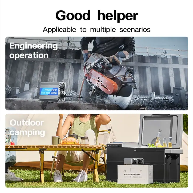 2000W Modified Sine Wave Power Inverter with Universal Socket detail 1