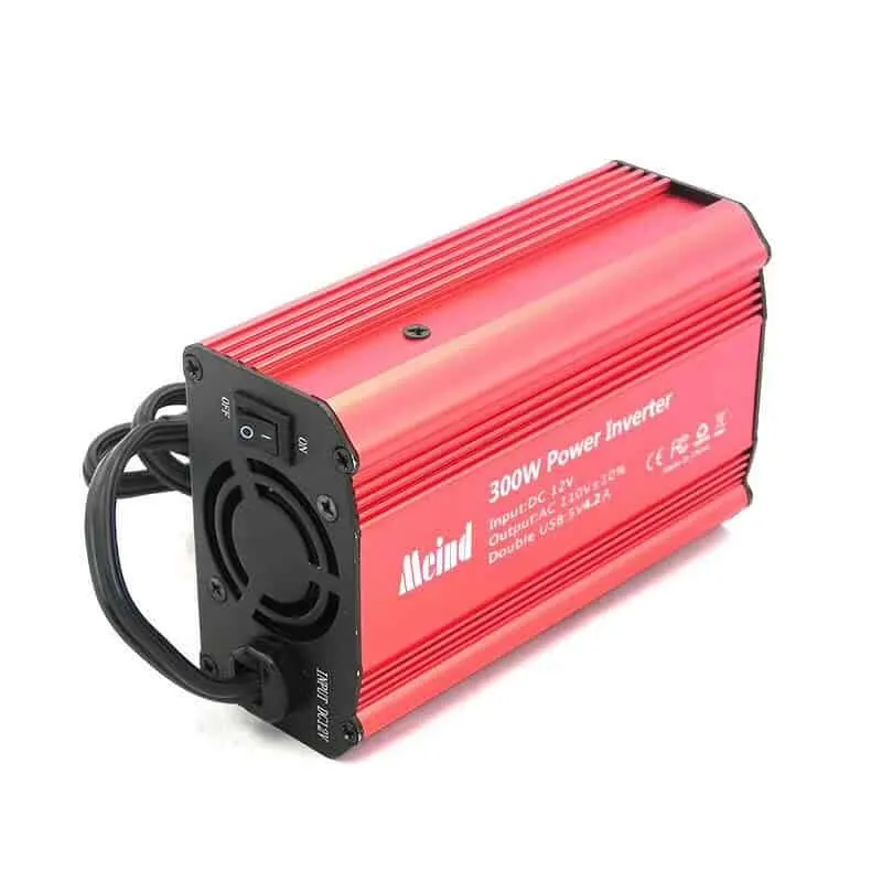 300W Modified Sine Wave Power Inverter with EU, Dual American Sockets USB QC 3.0 5.4A view 4