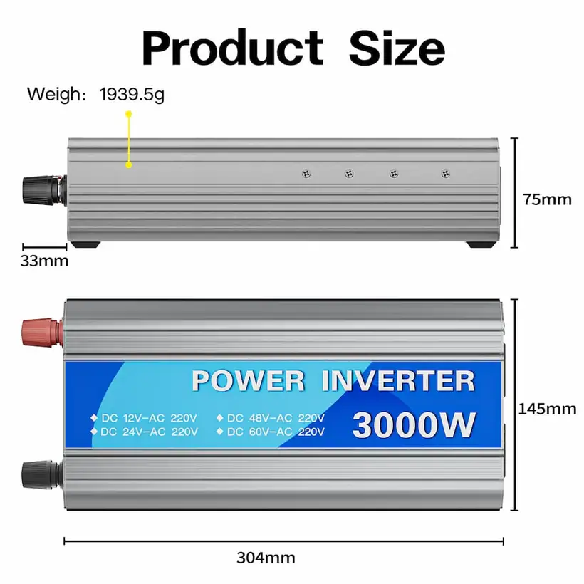 3000W Power Inverters for Home with Universal Socket detail 6