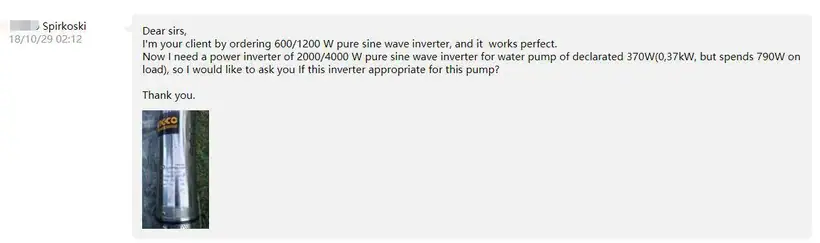 Meind 2000W Power Inverter is Working Well with Water Pump illustration 2