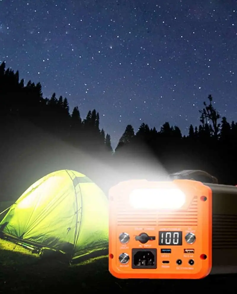 300W/500W UPS Power Station Portable Solar Power Supply Rechargeable Power Generator with Type-C LED Light detail 1