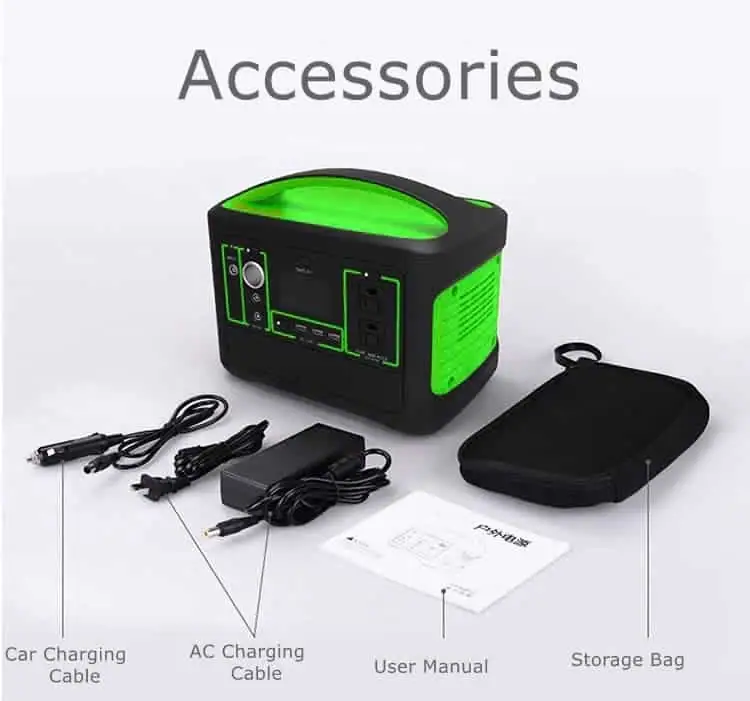 600W Pure Sine Wave Portable Power Station Power Generator with Li Battery QC 3.0 PD65W detail 13