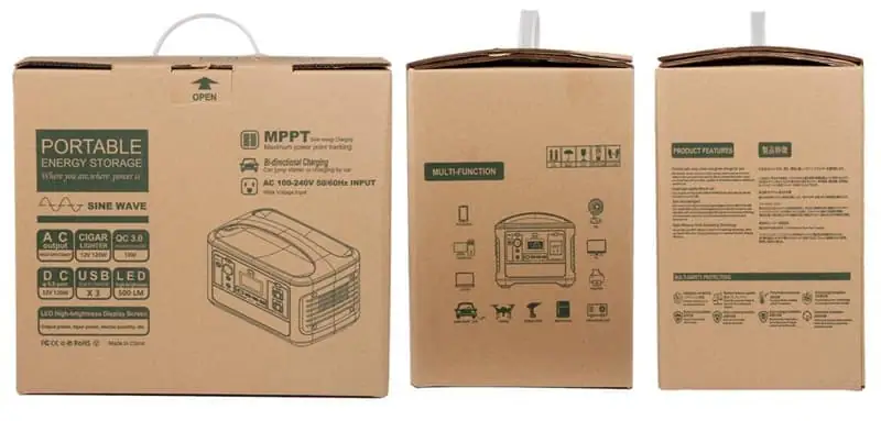 600W Pure Sine Wave Portable Power Station Power Generator with Li Battery QC 3.0 PD65W detail 14