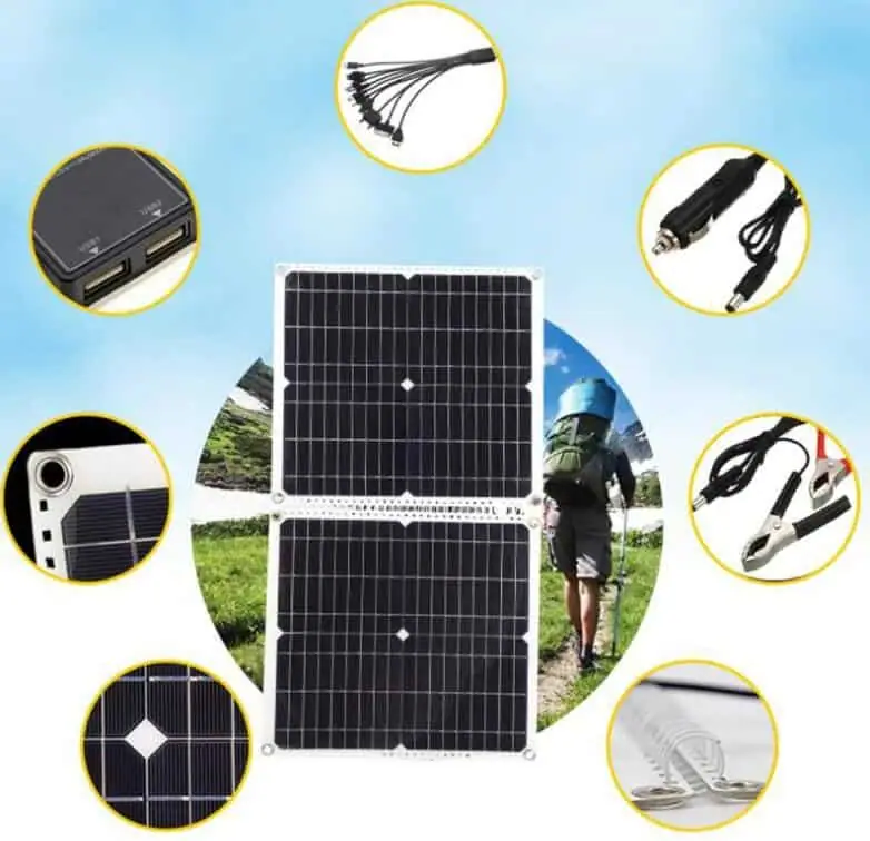 50W Foldable Portable Monocrystalline Solar Panel detail 4