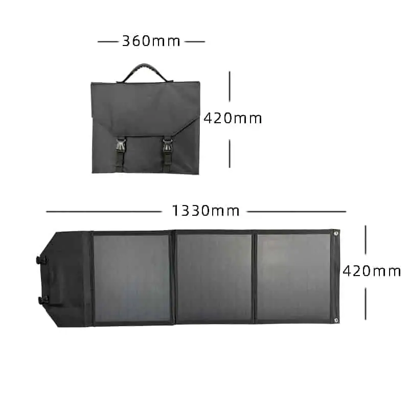 60W Foldable Portable Monocrystalline Solar Panel detail 7