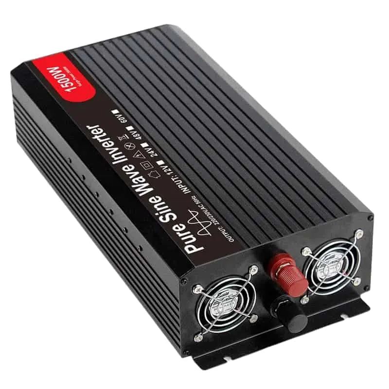 1500W DC 12V/24V/48V to AC 110V/220V Pure Sine Wave Power Inverter with LCD Display view 3